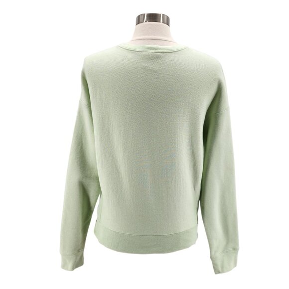 Vintage Champion Reverse Weave Womens Medium Sweatshirt Logo Green Retro - Picture 5 of 10